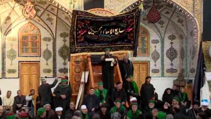 موكب عزاء سابع الامام الحسين (ع) من كربلاء المقدسة :: 17 محرم 1436 هــ