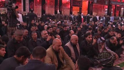 موكب العتبة العلوية المقدسة في الثالث عشر من محرم في كربلاء المقدسة