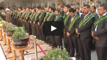 زيارة أمين الله لمنتسبي العتبة العلوية المقدسة :: 2 4 2013 :: الشيخ شبر معلة