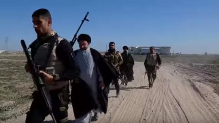 الامين العام للعتبة العلوية يتفقد قاطع العمليات في محور الصقلاوية 