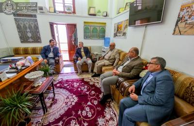 وفد مؤسسة اليتيم الخيرية يبحث مع إعلام العتبة العلوية المقدسة سبل دعم شريحة الأيتام