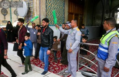 شعبة المتطوعين في العتبة العلوية تبدأ باستقبال المتشرفين بالتطوع لتقديم الخدمات للزائرين خلال مراسم إحياء الأيام الفاطمية