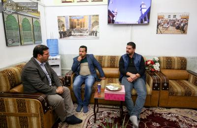 معاون مدير عام قناة النعيم الفضائية يقدم التهاني والتبريكات بانطلاق فضائية العتبة العلوية المقدسة