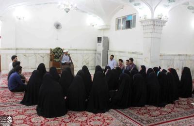 طلبة جامعة الكوفة في رحاب العتبة العلوية المقدسة