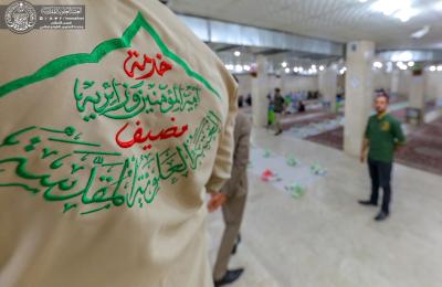 مضيف العتبة العلوية يواصل إقامة وجبات الإفطار الرمضانية للزائرين الكرام 
