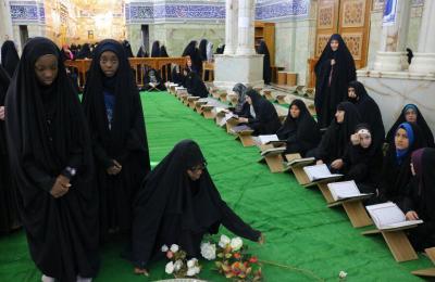 متطوعات من إفريقيا يتشرفن بخدمة مرقد أمير المؤمنين (عليه السلام) والجلسات القرآنية في شهر رمضان المبارك