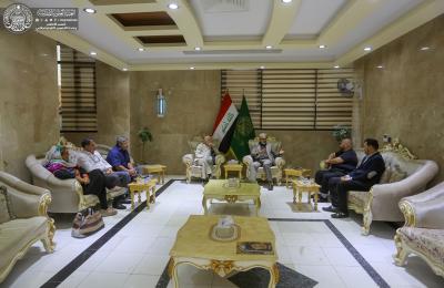 الأمين العام للعتبة العلوية المقدسة يبحث مع وفد ممثلي شركات إيطالية سبل التعاون المشترك