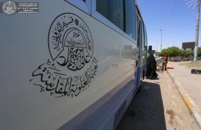 قسم الآليات في العتبة العلوية يستنفر إمكانياته لنقل الزائرين خلال زيارة عيد الغدير الأغر