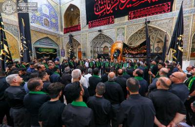 العتبة العلوية المقدسة تستقبل موكب جامعة الكوفة 