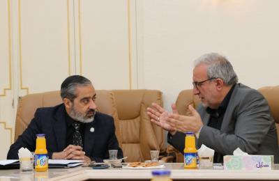 العتبة العلوية تشارك بإجتماع في ديوان الوقف الشيعي لمناقشة إمكانية تطبيق نظام الخدمة للعتبات المقدسة 