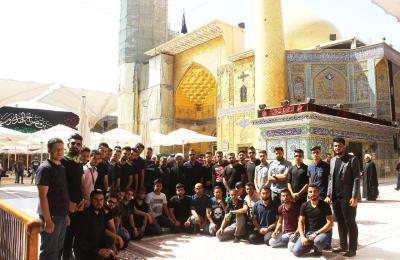 طلبة جامعة الموصل في رحاب العتبة العلوية المقدسة