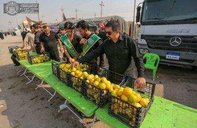 بالصور .. في خطوة سبّاقة : مضيف العتبة العلوية يستقبل زائري الأربعين في محافظة البصرة