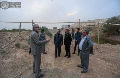 الأمين العام للعتبة العلوية يتفقد مشروع المزرعة التنموي في الطريق الحولي
