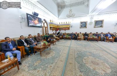 وفد عشائري أكاديمي إعلامي من محافظات الموصل وصلاح الدين وكركوك في ضيافة العتبة العلوية المقدسة