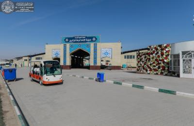 شُعبة عربات الشحن الكهربائي في العتبة العلوية المقدسة تستحدث منفذا جديدا لخدمة الزائرين