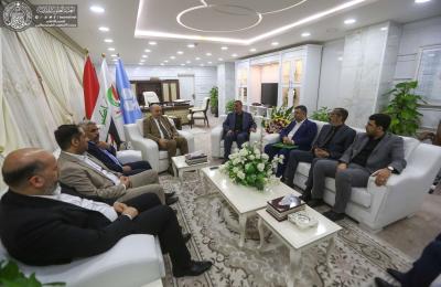 وفد العتبة العلوية المقدسة يلتقي بوزير النفط العراقي ويبحث سبل التعاون المشترك