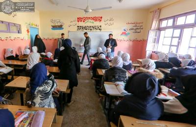 كوادر تخصصية من العتبة العلوية تطلق حملة توعوية صحية في مدارس النجف الأشرف
