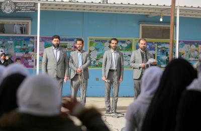 العتبة العلوية تقيم عددا من الفعاليات الثقافية في مدرسة فاطمة الصغرى بمجمع قنبر السكني