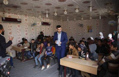 العتبة العلوية تواصل حملتها التوعوية للطلبة في مدارس النجف الأشرف