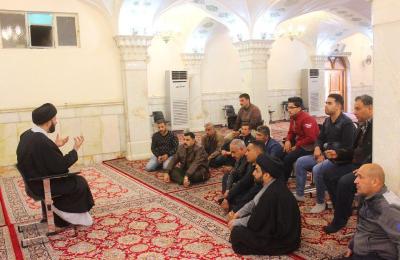 قسم الشؤون الدينية يستضيف وفدَ مديرية شؤون الشهداء والجرحى في العتبة العلوية المقدسة 
