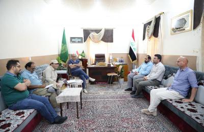 قسم الزراعة والثروة الحيوانية يناقش مع خبراء ري باكستانيين دعم الأعمال الجارية بمشروع مزرعة فدك
