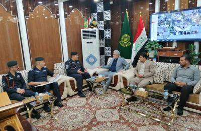 الأمين العام للعتبة العلوية يبحث مع مدير الدفاع المدني في النجف الأشرف التنسيق المتبادل لتأمين المدينة المقدسة