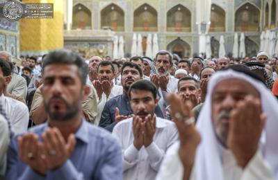 إقامة صلاة عيد الفطر المبارك في رحاب العتبة العلوية المطهرة