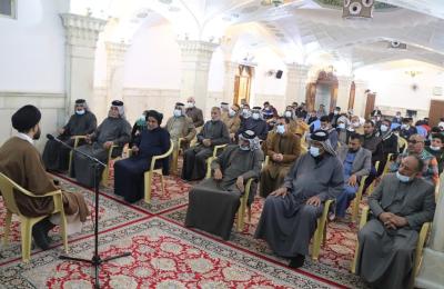 قسم الشؤون الدينية في العتبة العلوية يستضيف وفد محافظة ميسان