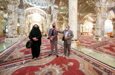السفير الهولندي بعد اطلاعه على معالم المرقد العلوي الطاهر : إنه لشرف عظيم وسعادة بالغة أن أكون في هذا المكان المقدس والمهم
