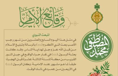قسم الشؤون الدينية في العتبة العلوية يقدم خدماته التوجيهية والعقائدية للزائرين في المبعث النبوي الشريف