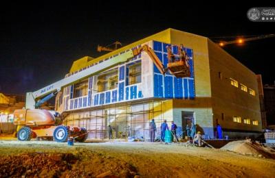 قسم الشؤون الهندسية والفنية في العتبة العلوية المقدسة يضع لمساته الأخيرة على مشروع صحيات رقم 3