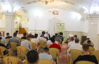 أساتذة وطلبة مدرسة الإمام الرضا (عليه السلام) للعلوم الدينية في ضيافة العتبة العلوية المقدسة