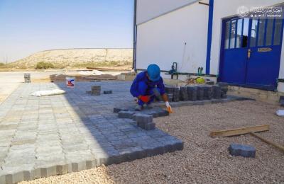  قسم الشؤون الهندسية في العتبة العلوية ينفذ أعمالا مختلفة في مجمع ورش الصيانة رقم (2)