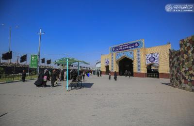 العتبة العلوية المقدسة ... مدينة الإمام الرضا (ع) للزائرين تقدم مختلف أنواع الخدمات لزائري أربعينية الإمام الحسين (عليه السلام)
