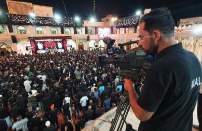 قسم الإعلام في العتبة العلوية ينقل مراسم إحياء ذكرى شهادة الإمام العسكري (ع) من سامراء الى العالم أجمع