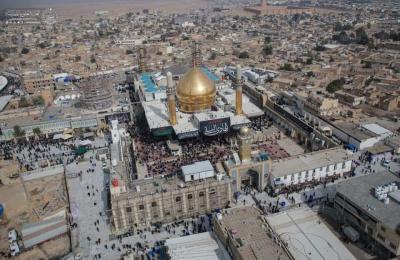 من الجو ..  التغطية الإعلامية لمصوري المركز الخبري في قسم الإعلام بالعتبة العلوية المقدسة