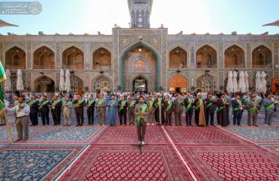 منتسبو العتبة العلوية يؤدون الزيارة الصباحية بحضور الوفود المشاركة في مؤتمر العلاقات الدولي