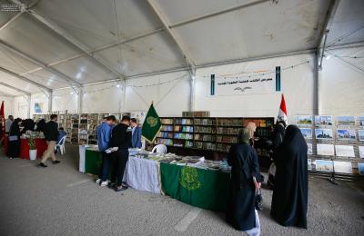 ضمن مشاركته في مهرجان الشهادة الدولي الثالث عشر.. معرض الكتاب الدائم التابع للعتبة العلوية المقدسة يشهد إقبالا واسعاً 