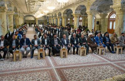 من ضمن مهرجان ( الروّح والريحان) .. العتبة العلوية المقدسة تحتفي بتزويج أكثر من (100) شاب من المتعففين وعوائل شهداء الحشد المبارك 