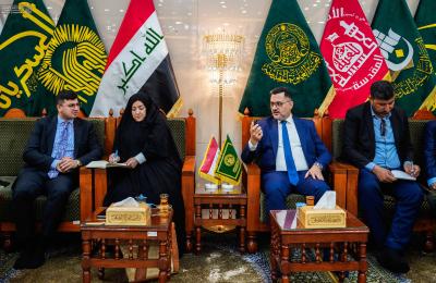 العتبة العلوية المقدسة : ممثلو شركات ألمانية يبحثون آفاق التعاون في مجالات الإعمار والدعم اللوجستي 