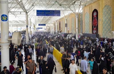 خدمات مستمرّة يقدّمها مضيف العتبة العلويّة المقدّسة لزائري أربعينية الإمام الحسين (ع)