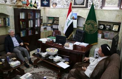 وزير النقل يزور العتبة العلوية المقدسة ويلتقي بالأمين العام الجديد