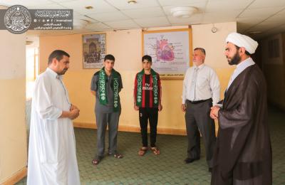 قسم الشؤون الدينية في العتبة العلوية المقدسة يقوم بجولة بعدد من المستشفيات والمؤسسات الخيرية والإنسانية في النجف
