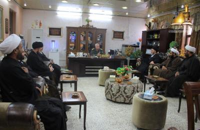 لجنة الإرشاد والتعبئة التابعة للعتبة العلوية المقدسة ترعى جولة لنخبة من فضلاء الحوزة العلمية لمحاور الجهاد والقتال 