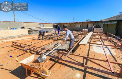 كوادر قسمي الهندسية والفنية والصيانة الهندسية يواصلان العمل لانجاز مشروع منظومة (RO) الجديد لخدمة الزائرين