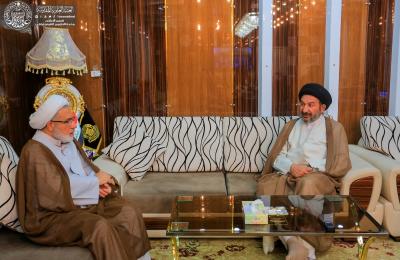 الأمين العام للعتبة العلوية يستقبل مدير الوقف الشيعي في محافظة كركوك
