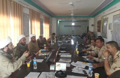  لجنة الإرشاد والتعبئة في العتبة العلوية تزور مقر قيادة عمليات شرق دجلة للإطلاع على الواقع الأمني في مطيبيجة بمحافظة صلاح الدين