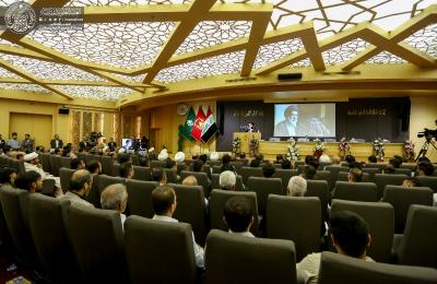 وفد العتبة العلوية المقدسة يشارك في مؤتمر فعاليات مهرجان فتوى الدفاع المقدس الثقافي في كربلاء 