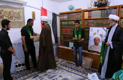 العتبة العلوية تتفقد عوائل الشهداء  