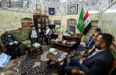 الأمين العام للعتبة العلوية المقدسة يستقبل وفد الهيئة القرآنية العليا في العتبات والمزارات